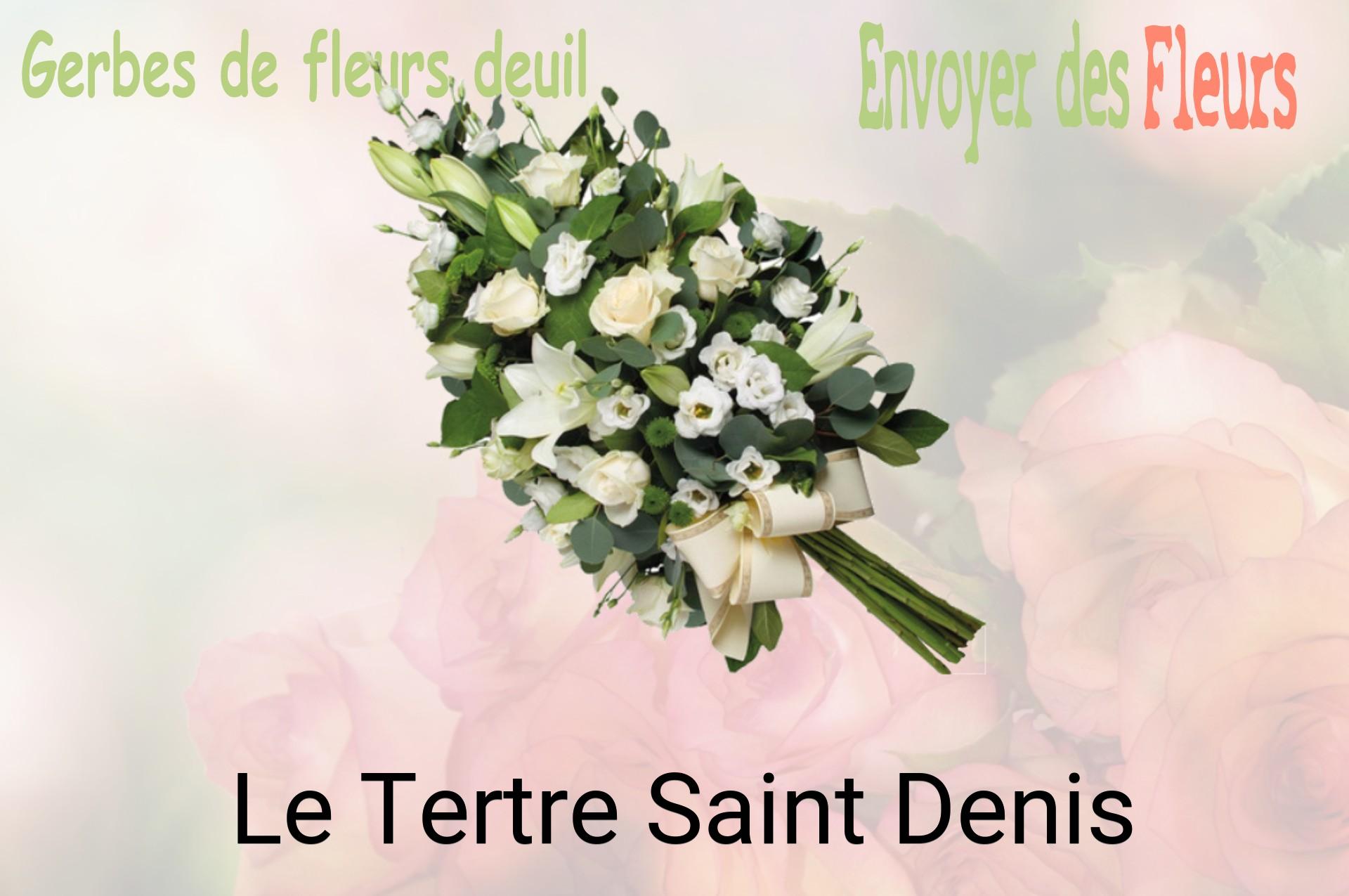 Gerbe de fleurs de deuil livrée à Le Tertre-Saint-Denis